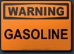 Warning Gasoline Sign