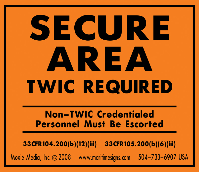 aluminum-secure-area-twic-required-signs